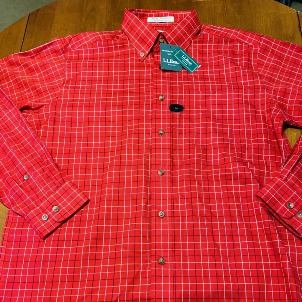 Men's medium LL Bean dress shirt